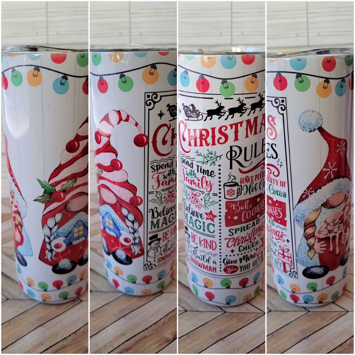 20oz Christmas Rules Tumbler