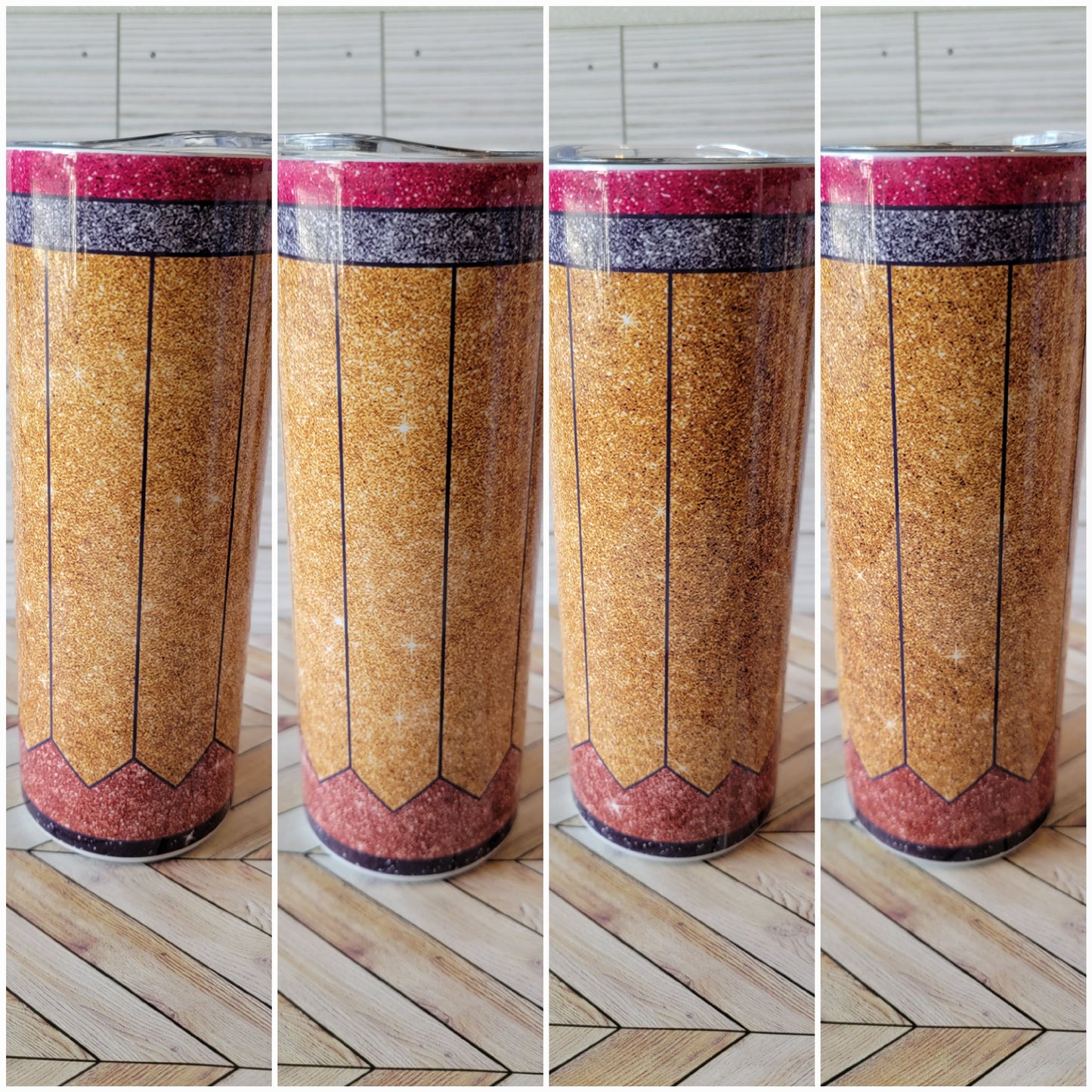 20oz Glitter Pencil Tumbler