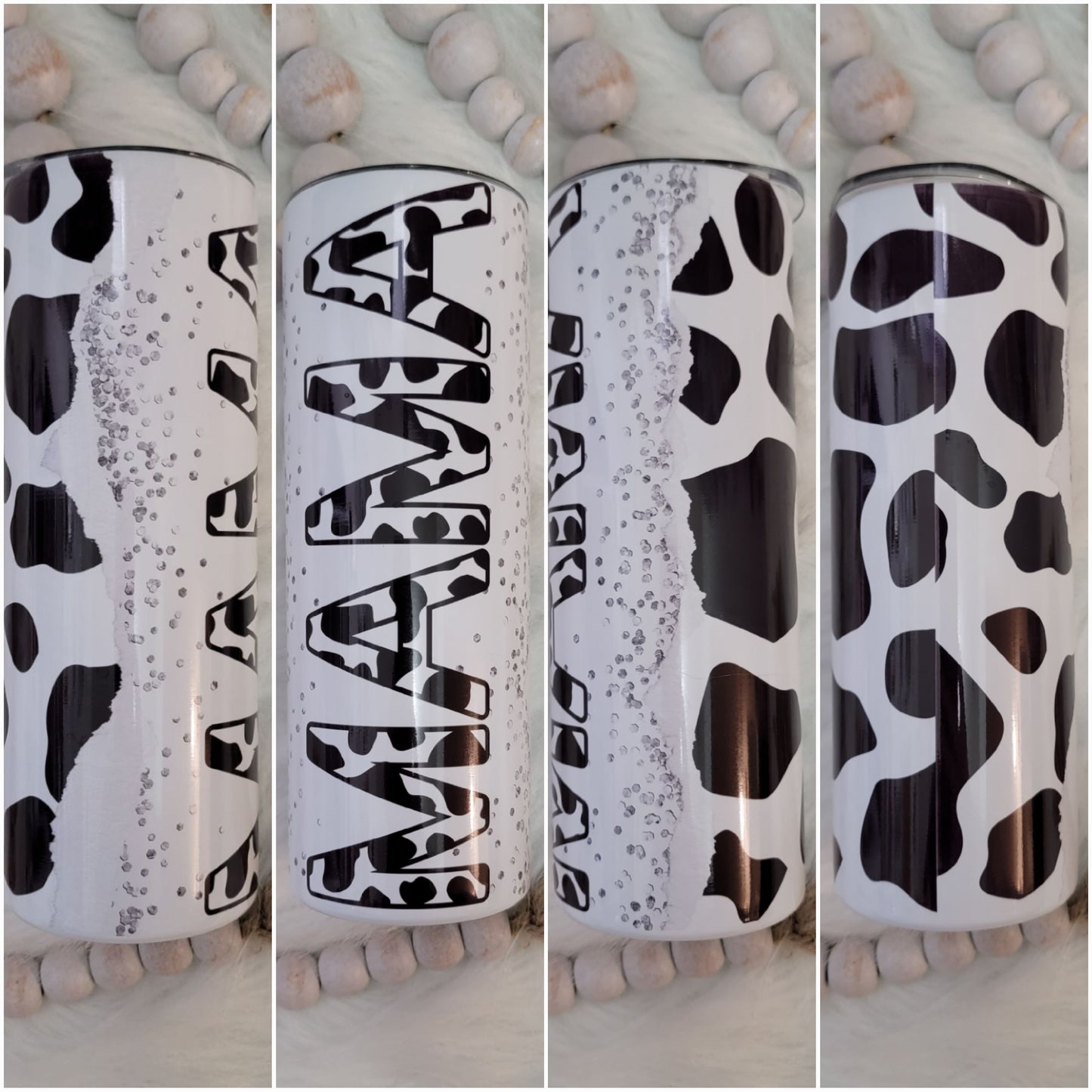 20oz Mama Cow Print Tumbler