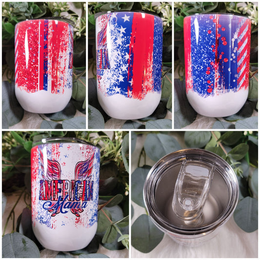 American Mama - Wine Tumbler