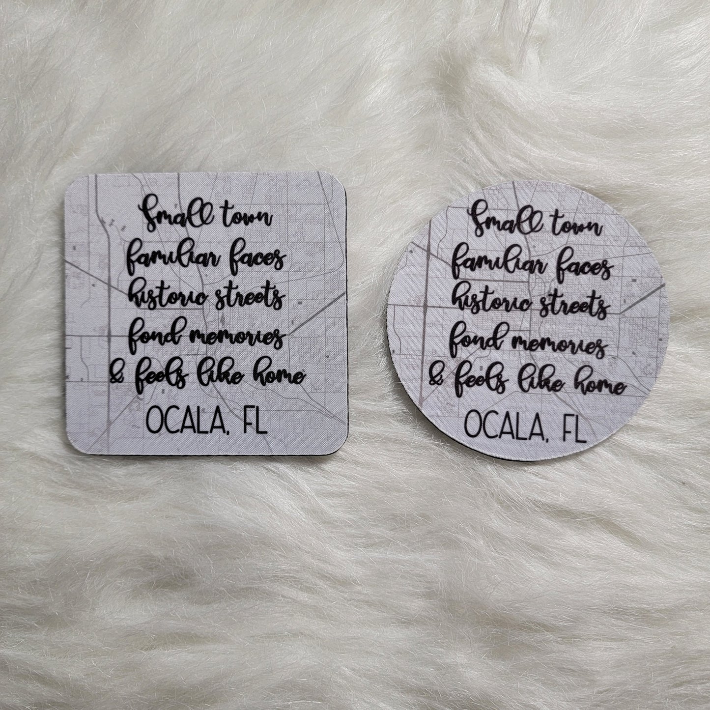 Ocala Map House Coasters