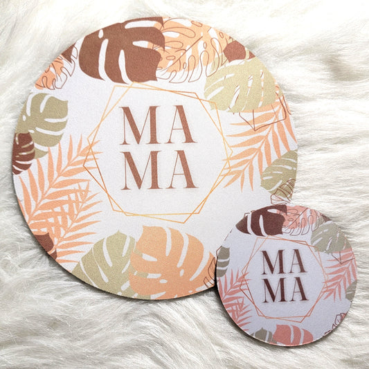 Mama Mousepad and Coaster Set