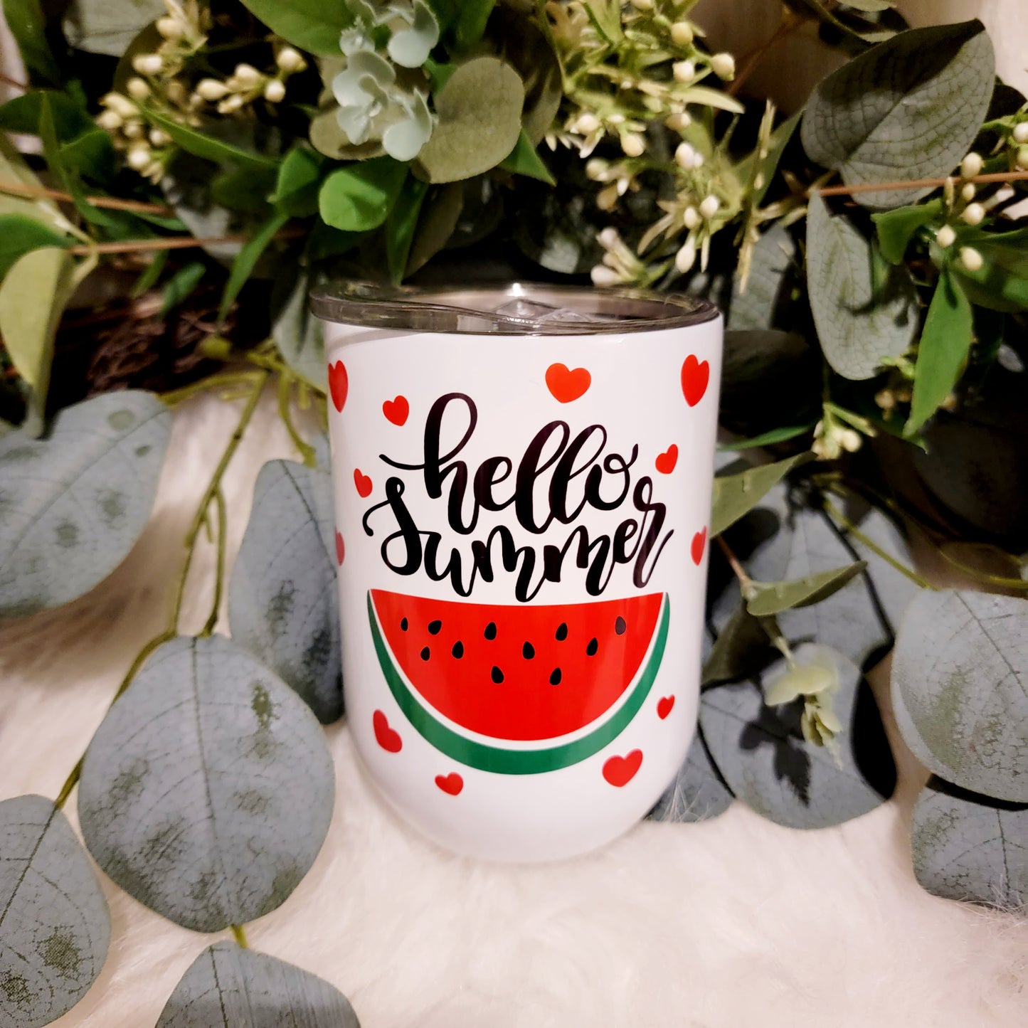 Hello Summer - Wine Tumbler