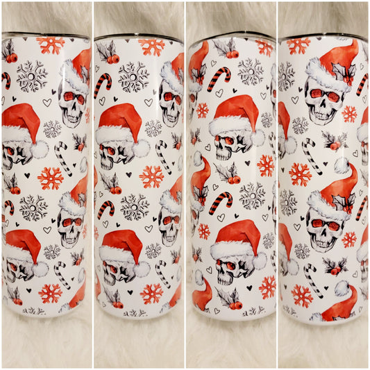 20oz Christmas Skull Tumbler