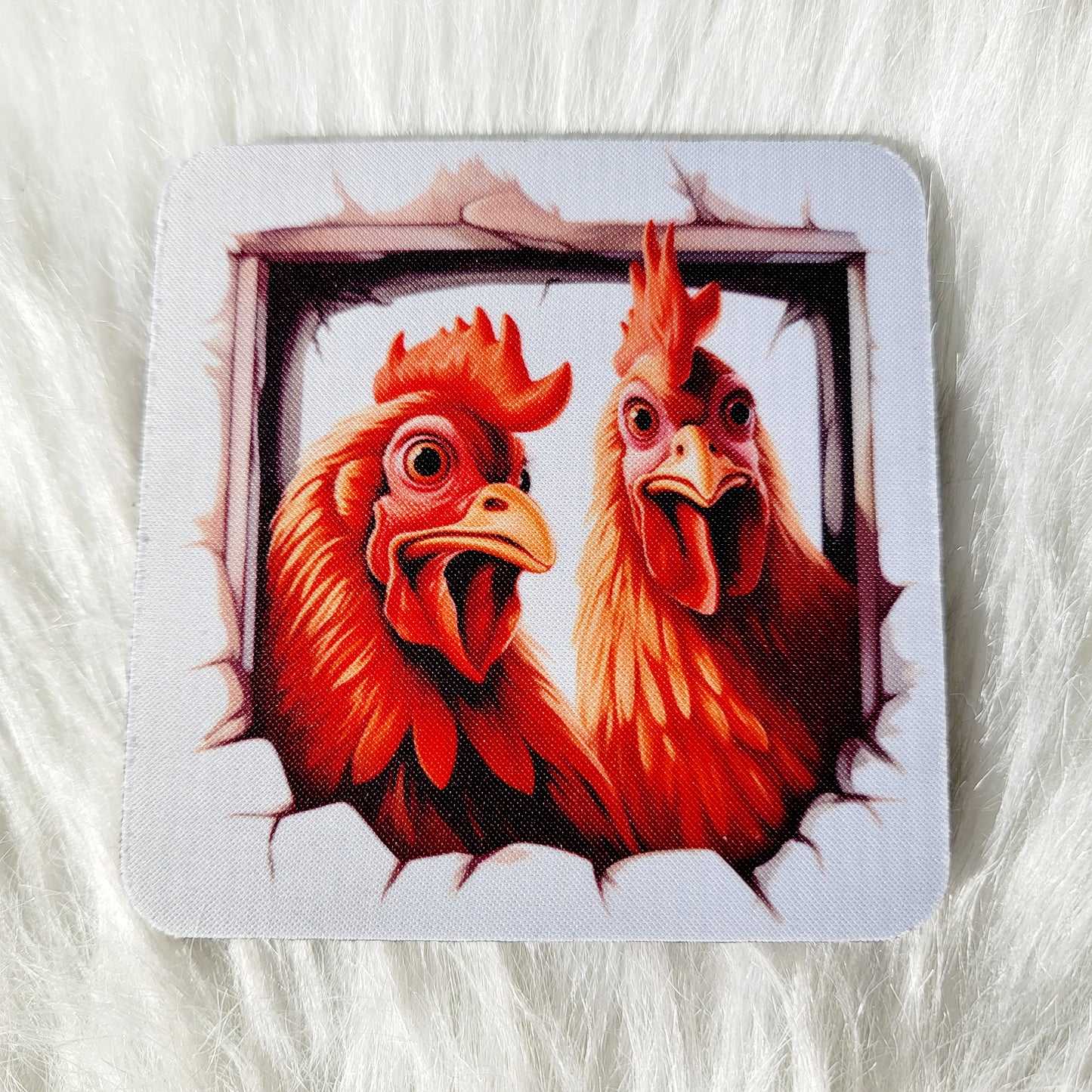 Funny Chicken House Coasters