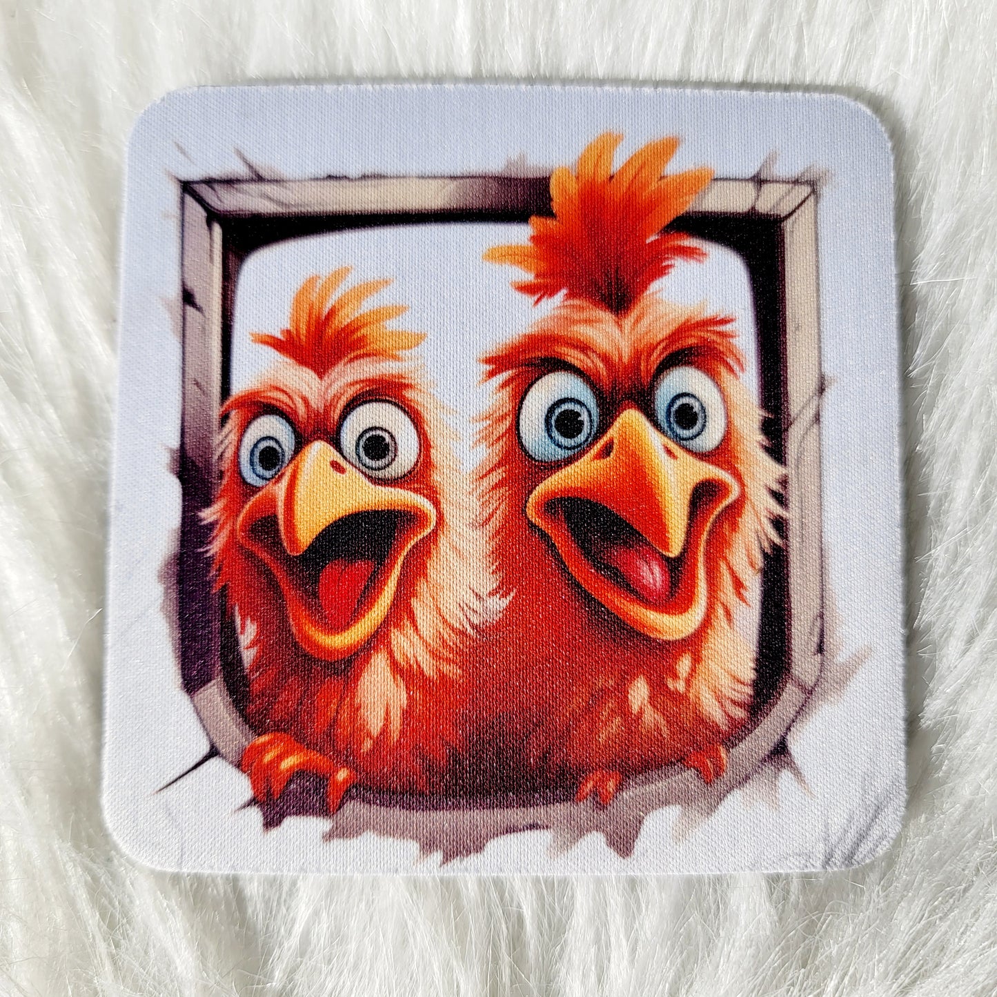 Funny Chicken House Coasters